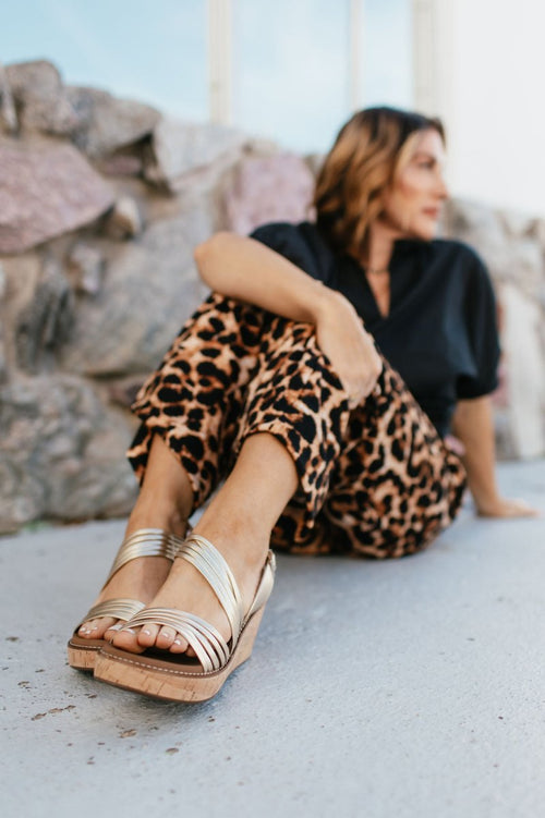 Corky's Gold About Last Night Wedges - Macoma Boutique302 Wedges & Heels