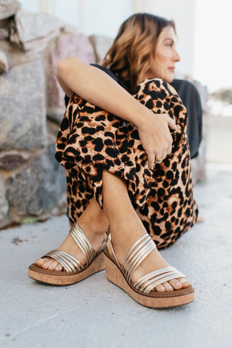 Corky's Gold About Last Night Wedges - Macoma Boutique302 Wedges & Heels