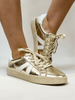 Corky's Gold Crinkle Metallic Friend Zone Sneakers - Macoma Boutique301 Sneakers