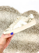 Corky's Gold Crinkle Metallic Friend Zone Sneakers - Macoma Boutique301 Sneakers