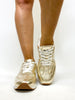 Corky's Gold Crinkle Metallic Kickoff Sneakers - Macoma Boutique301 Sneakers