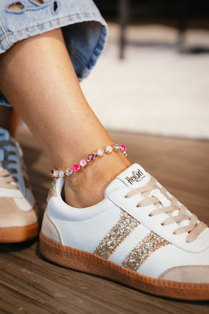 Corky's Gold Glitter Heads Up Sneakers - Macoma Boutique301 Sneakers