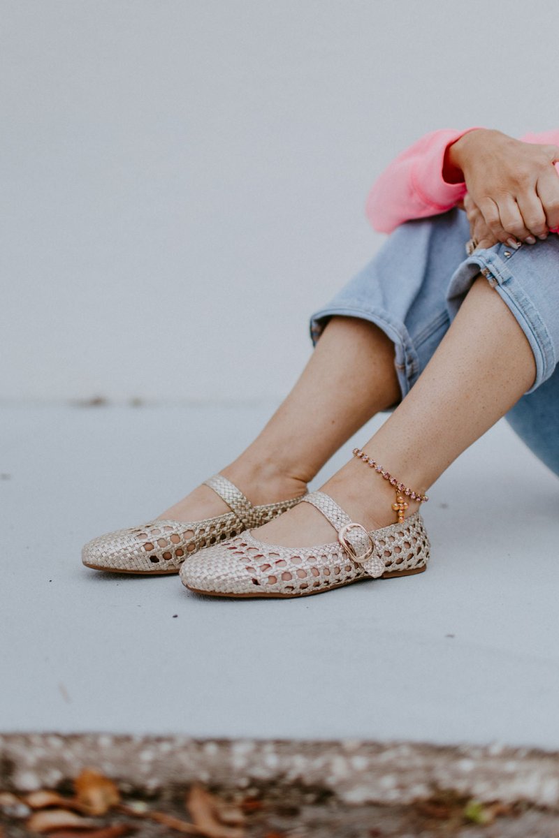 Corky's Gold Mixed Feelings Flats - Macoma Boutique305 Flats