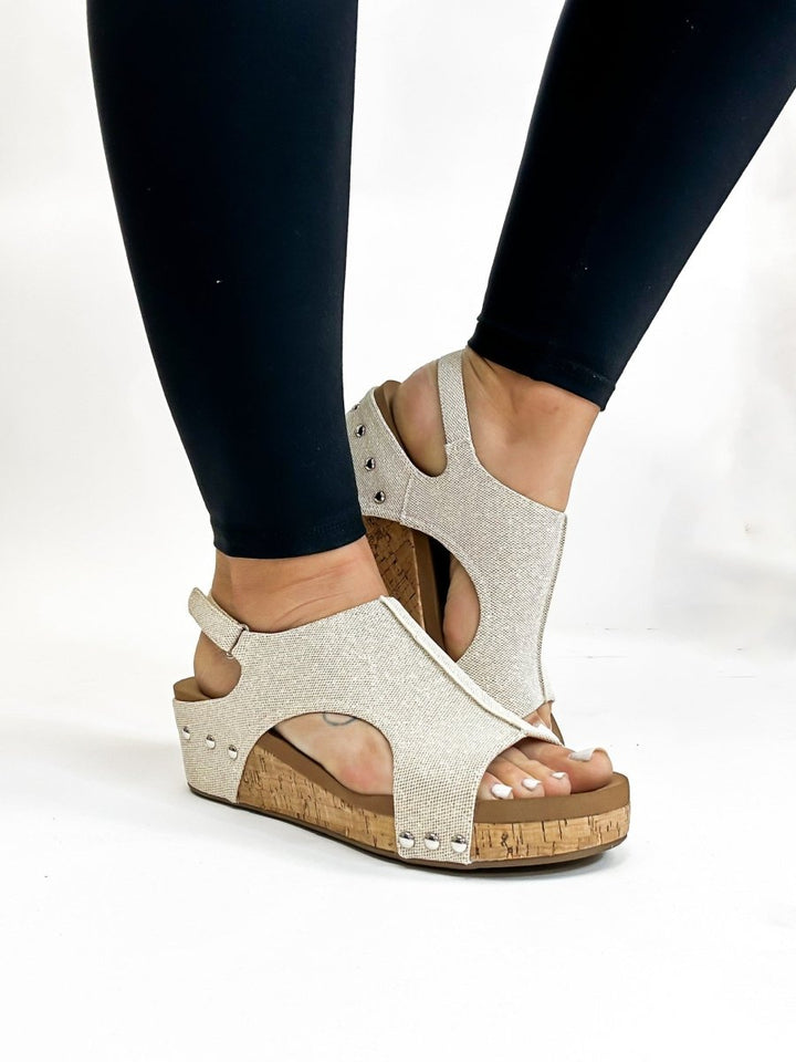 Corky's Gold Shimmer Volta II Wedges - Macoma Boutique302 Wedges & Heels