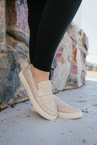 Corky's Gold Washed Metallic Quilty As Charged Shoes