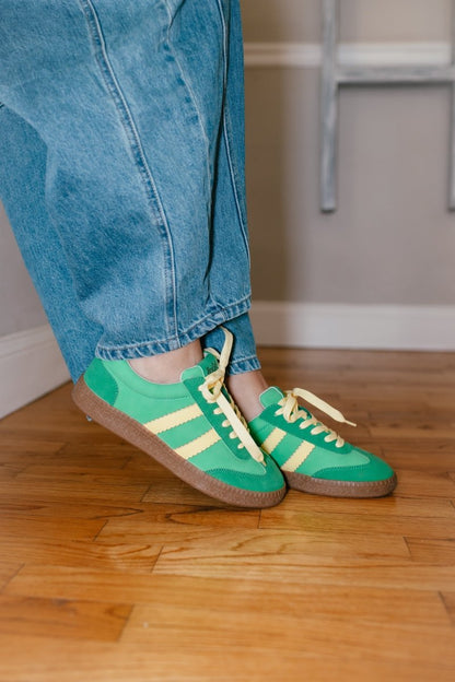 Corky's Green Heads Up Sneakers - Macoma Boutique301 Sneakers