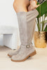 Corky's Grey Faux Suede Hay There Boots Wide Calf Friendly - Macoma Boutique303 Mules & Boots