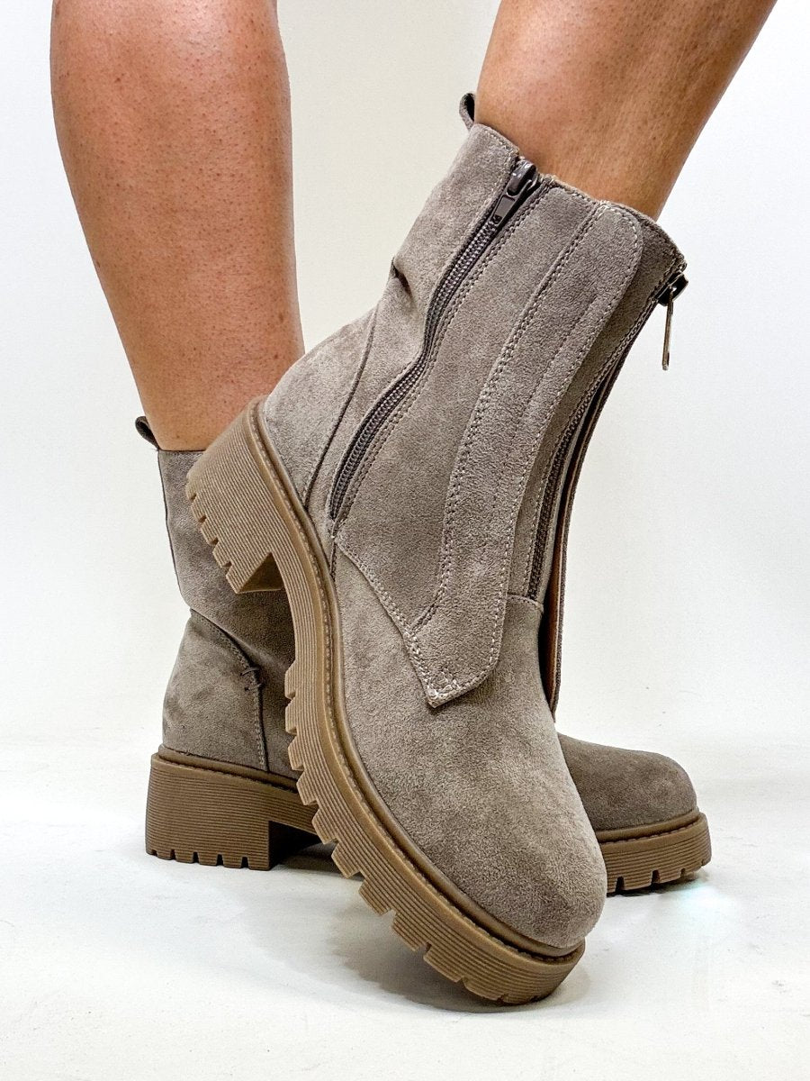 Corky's Grey Unzip Me Boots
