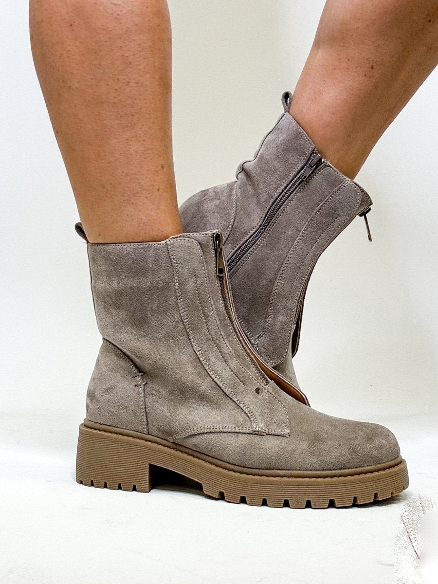 Corky's Grey Unzip Me Boots