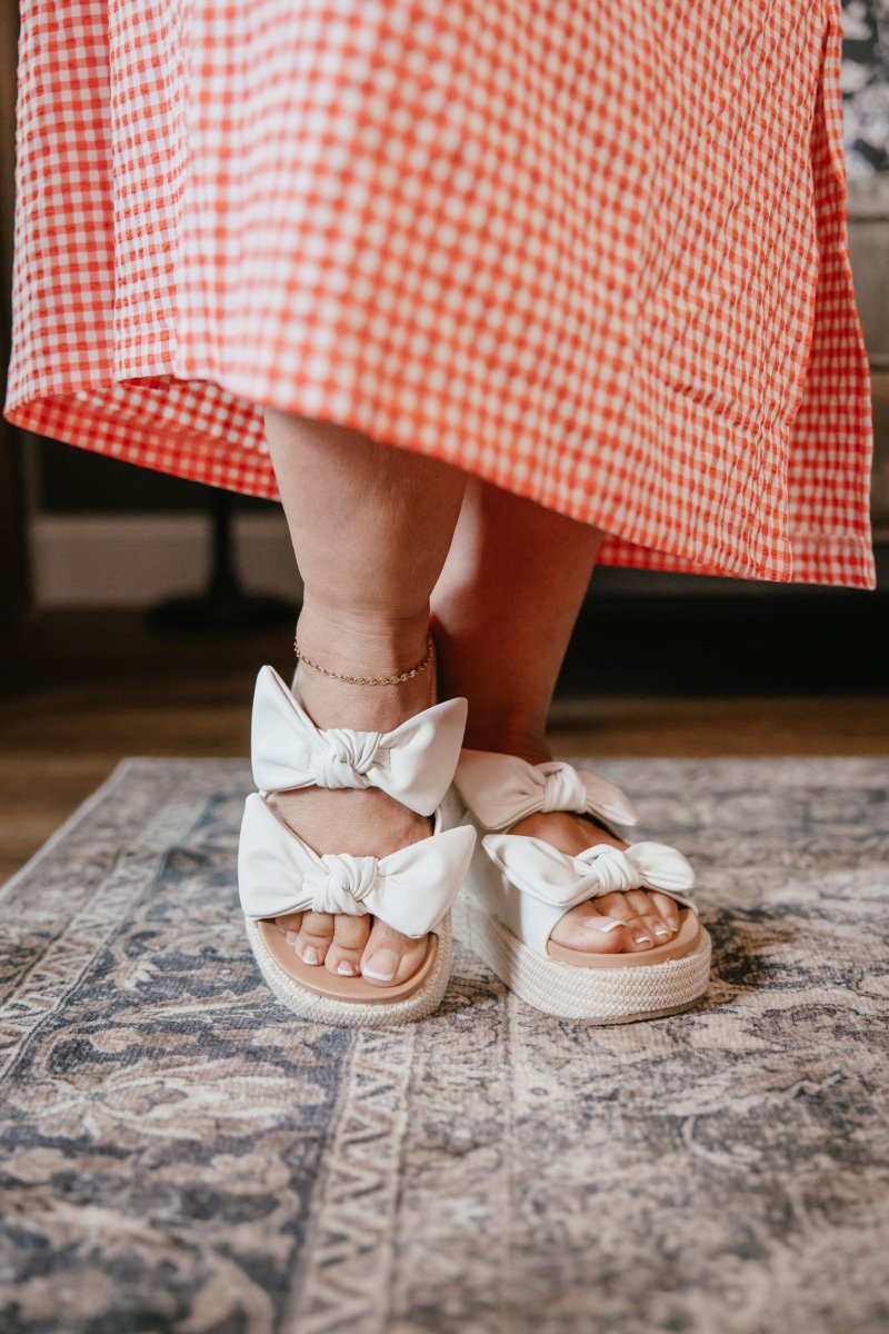 Corky's Ivory Combo Lil Bit Knotty Sandals - Macoma Boutique304 Sandals