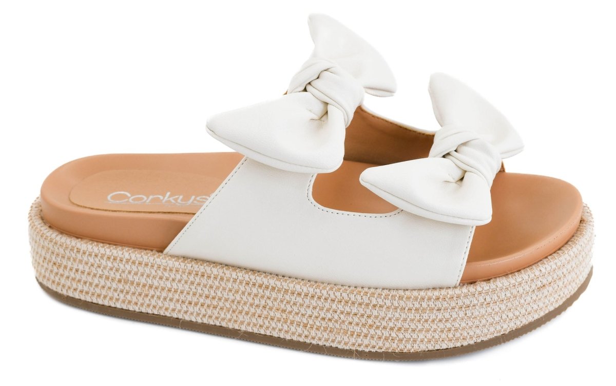 Corky's Ivory Combo Lil Bit Knotty Sandals - Macoma Boutique304 Sandals