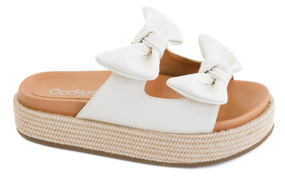 Corky's Ivory Combo Lil Bit Knotty Sandals - Macoma Boutique304 Sandals