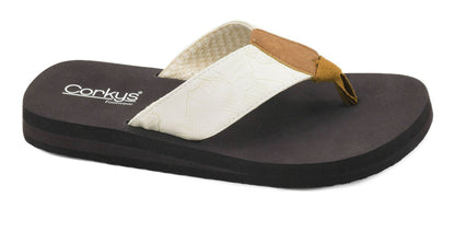 Corky's Ivory Flower Emboss Summer Break Sandals - Macoma Boutique304 Sandals