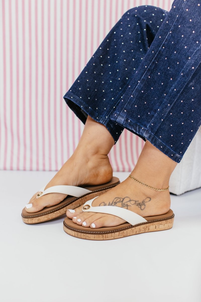 Corky's Ivory Off The Deep End Sandals - Macoma Boutique304 Sandals