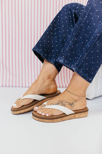 Corky's Ivory Off The Deep End Sandals - Macoma Boutique304 Sandals