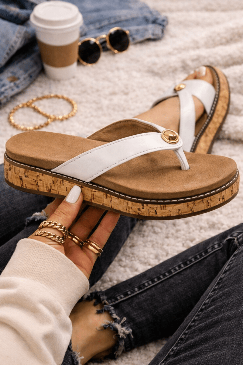 Corky's Ivory Off The Deep End Sandals - Macoma Boutique304 Sandals