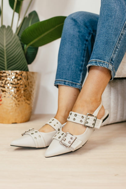 Corky's Ivory On The Prowl Flats - Macoma Boutique305 Flats