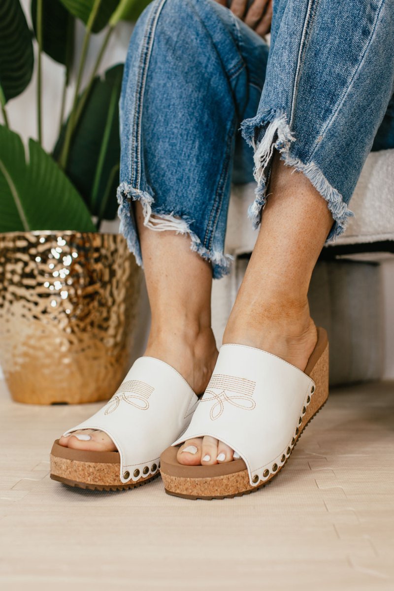 Corky's Ivory Saddle Up Sandals
