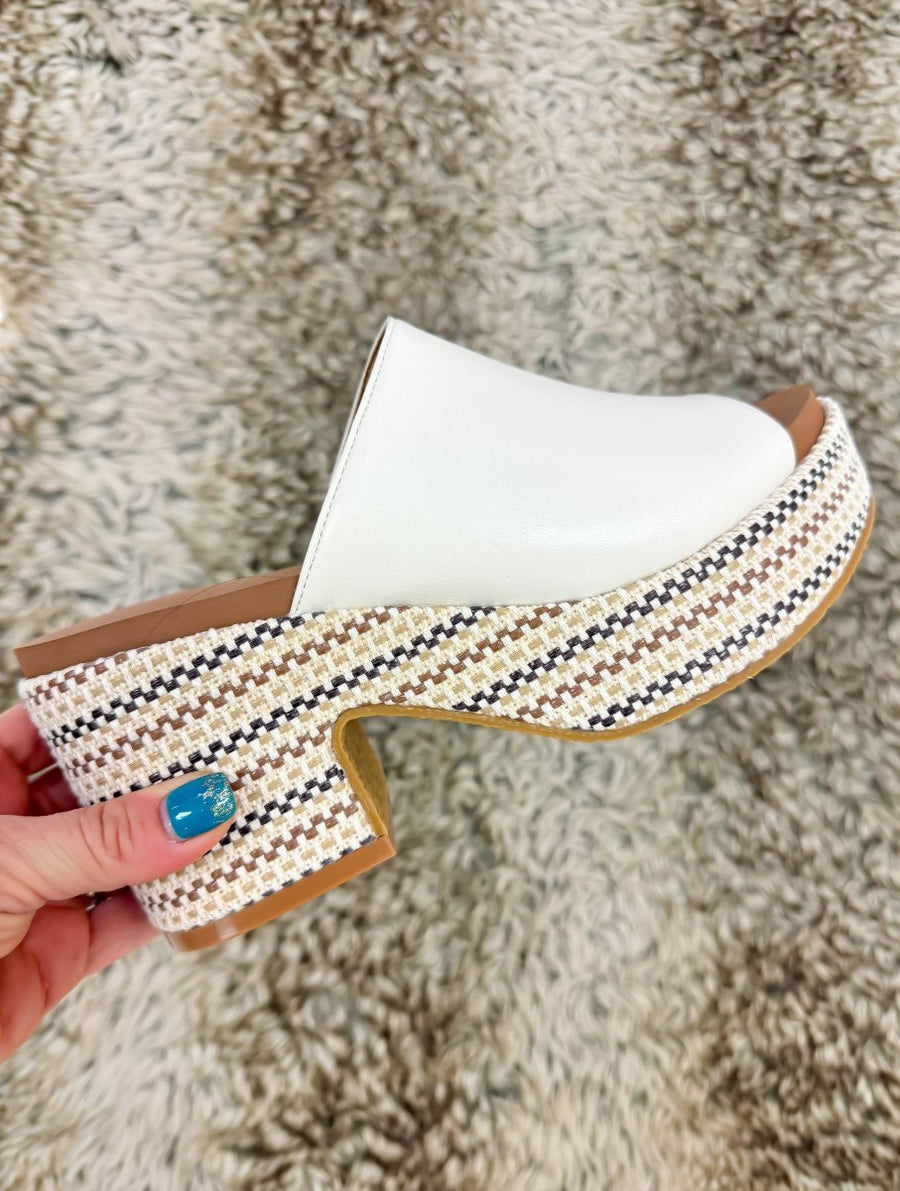 Corky's Ivory Totally Buggin Wedges FINAL SALE