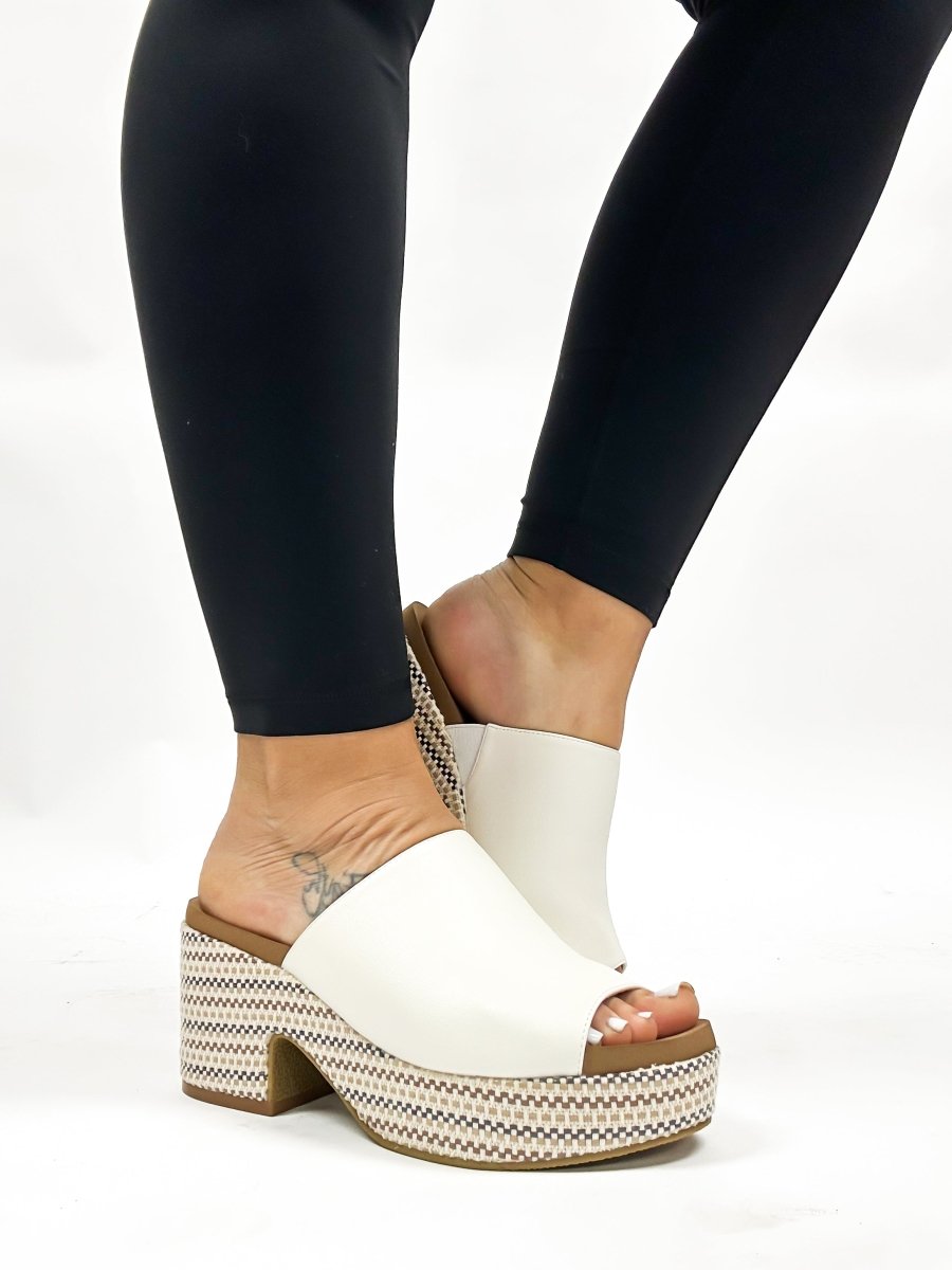 Corky's Ivory Totally Buggin Wedges FINAL SALE - Macoma Boutique302 Wedges & Heels