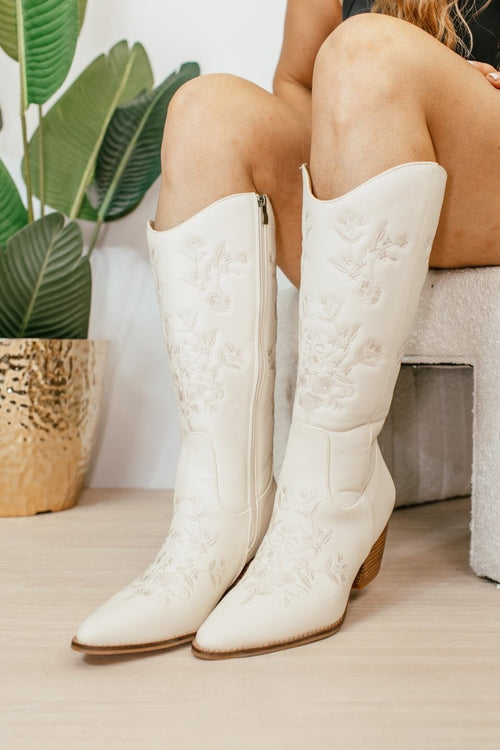 Corky's Ivory Tumbleweed Boots - Macoma Boutique303 Mules & Boots