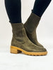 Corky's Khaki Faux Suede Goodness Gracious Boots FINAL SALE - Macoma Boutique303 Mules & Boots