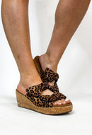 Corky's Leopard Bowed Up Sandals - Macoma Boutique302 Wedges & Heels