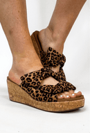 Corky's Leopard Bowed Up Sandals - Macoma Boutique302 Wedges & Heels