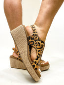 Corky's Leopard Carley Sandals - Macoma Boutique302 Wedges & Heels
