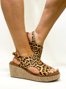 Corky's Leopard Carley Sandals - Macoma Boutique302 Wedges & Heels