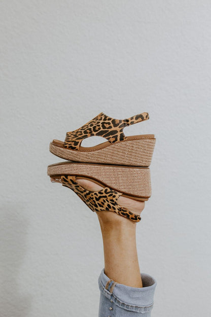 Corky's Leopard Carley Sandals - Macoma Boutique302 Wedges & Heels