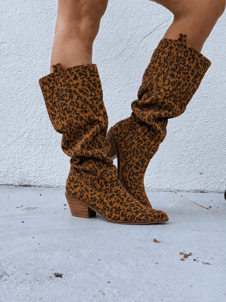 Corky's Leopard City Slicker Boots - Macoma Boutique303 Mules & Boots
