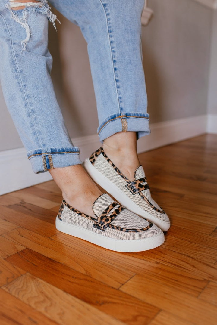 Corky's Leopard Combo Group Chat Shoes - Macoma Boutique301 Sneakers
