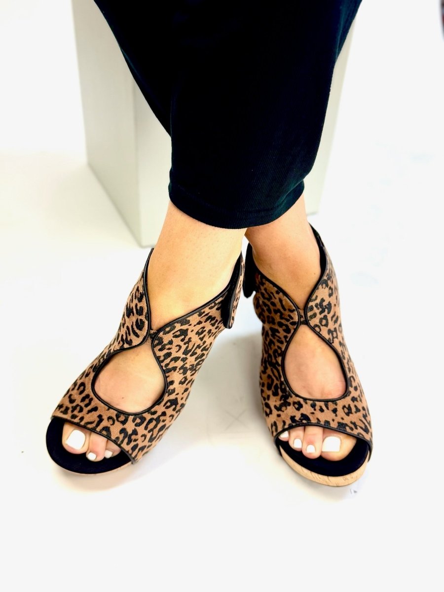 Corky's Leopard Frisky Sandals - Macoma Boutique302 Wedges & Heels
