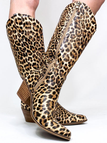 Corky's Leopard Just In Case Boots - Wide Calf - Macoma Boutique303 Mules & Boots