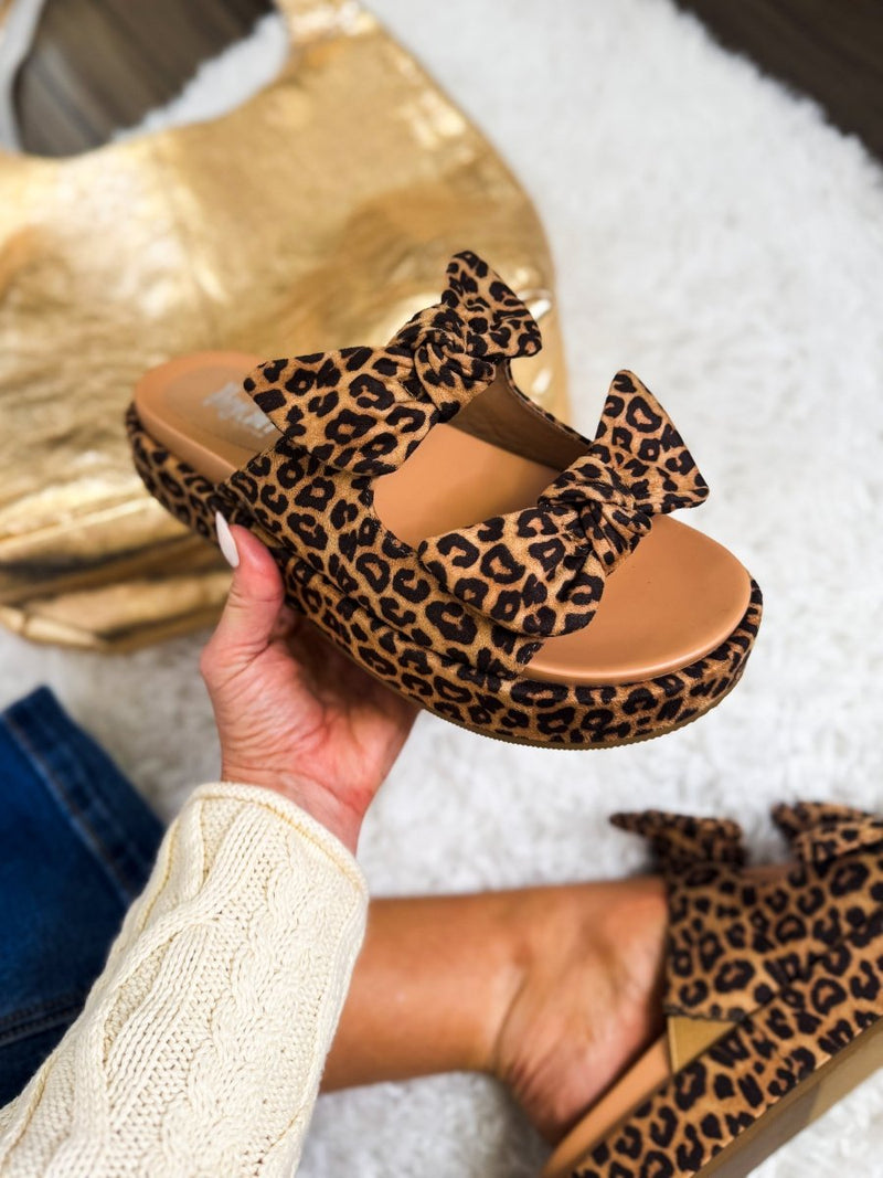 Corky's Leopard Lil Bit Knotty Sandals