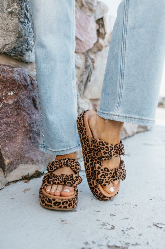 Corky's Leopard Lil Bit Knotty Sandals - Macoma Boutique304 Sandals
