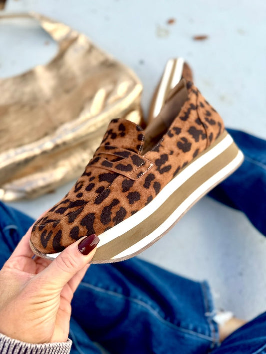Corky's Leopard Sheesh Shoes - Macoma Boutique301 Sneakers