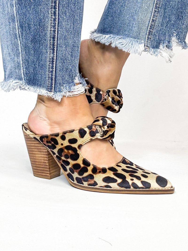 Corky's Leopard Velvet Knot Gonna Happen Shoes