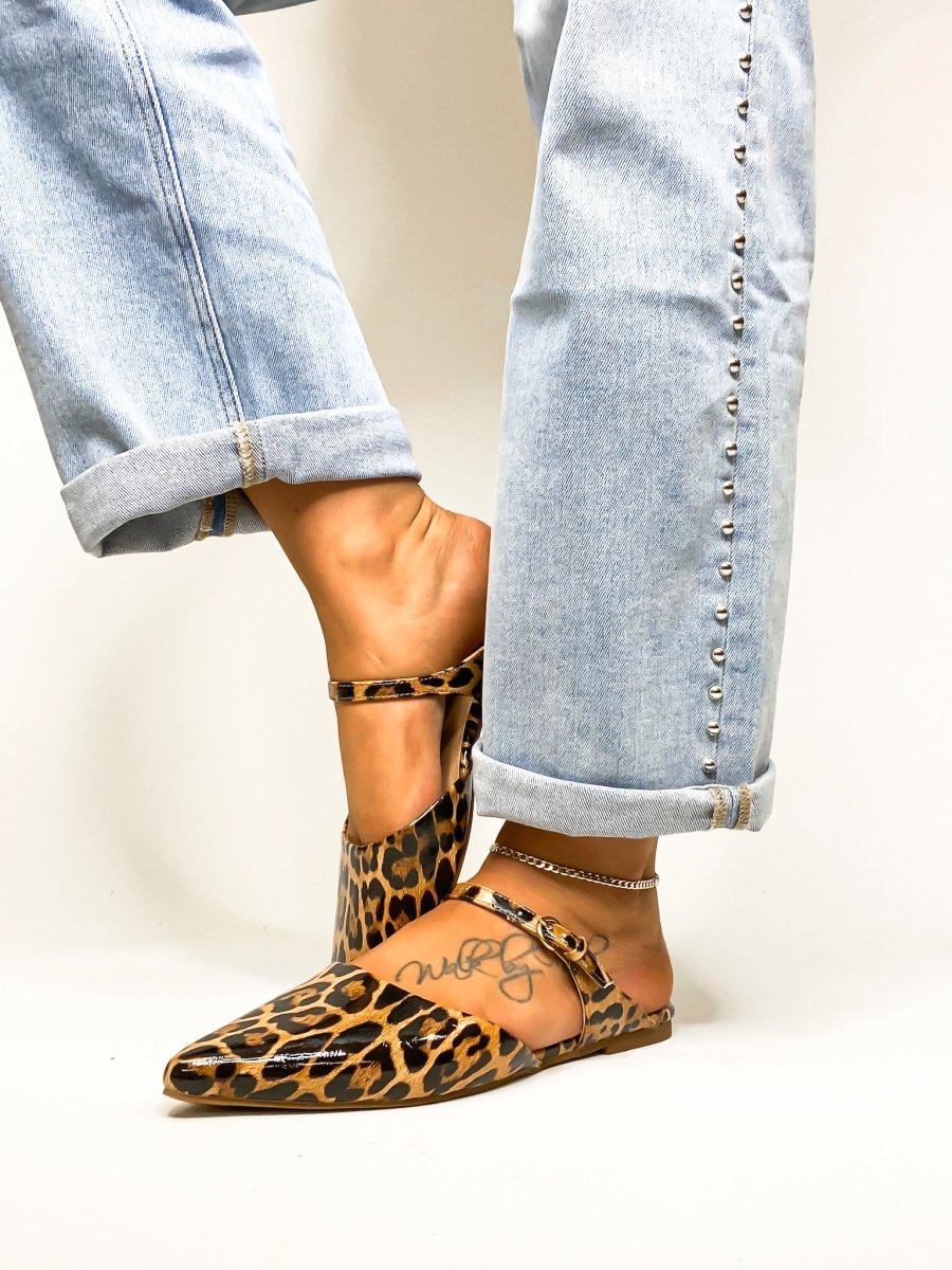 Corky's Leopard Wanna Grab Drinks Flats