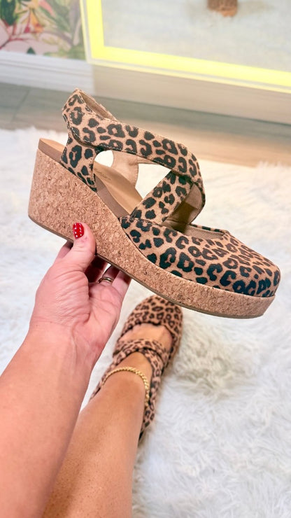 Corky's Leopard What's The Rush Wedges - Macoma Boutique302 Wedges & Heels