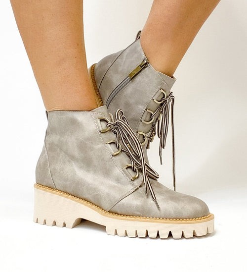 Corky's Light Grey Trail Ride Boots - Macoma Boutique303 Mules & Boots