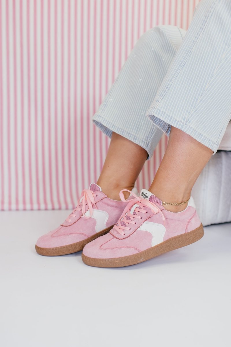 Corky's Light Pink Spoiler Alert Sneakers - Macoma Boutique301 Sneakers