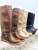 Corky's Mahogany Hay Bale Wide Calf Friendly Boots - Macoma Boutique303 Mules & Boots