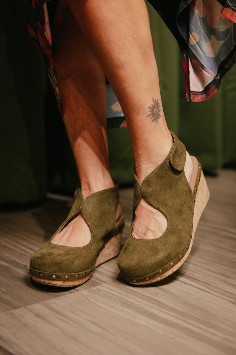 Corky's Moss Oh It's You Wedges - Macoma Boutique302 Wedges & Heels