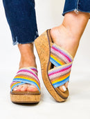 Corky's Multi Peace Out Sandals FINAL SALE - Macoma Boutique302 Wedges & Heels