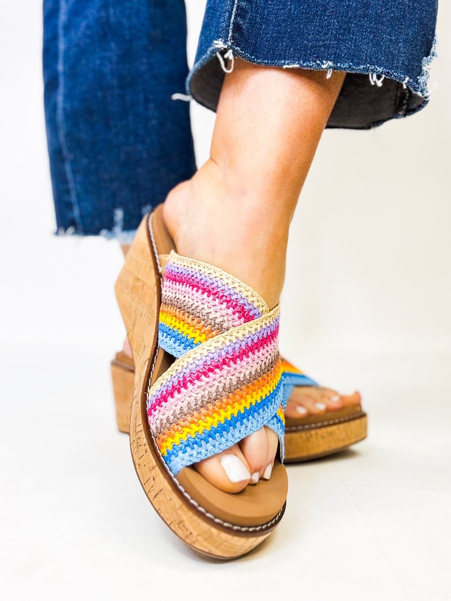 Corky's Multi Peace Out Sandals FINAL SALE - Macoma Boutique302 Wedges & Heels