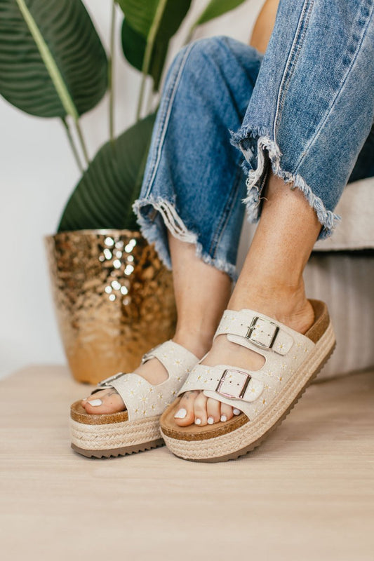 Corky's Natural Daisy No Filter Shoes - Macoma Boutique304 Sandals