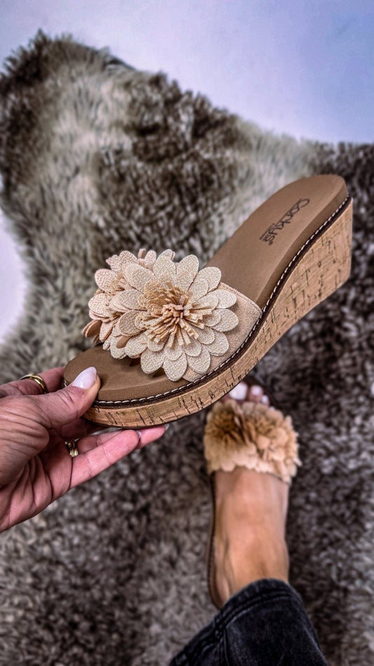 Corky's Natural Wildflower Wedges - Macoma Boutique302 Wedges & Heels