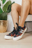 Corky's Navy Plaid That's Her Sneakers - Macoma Boutique301 Sneakers